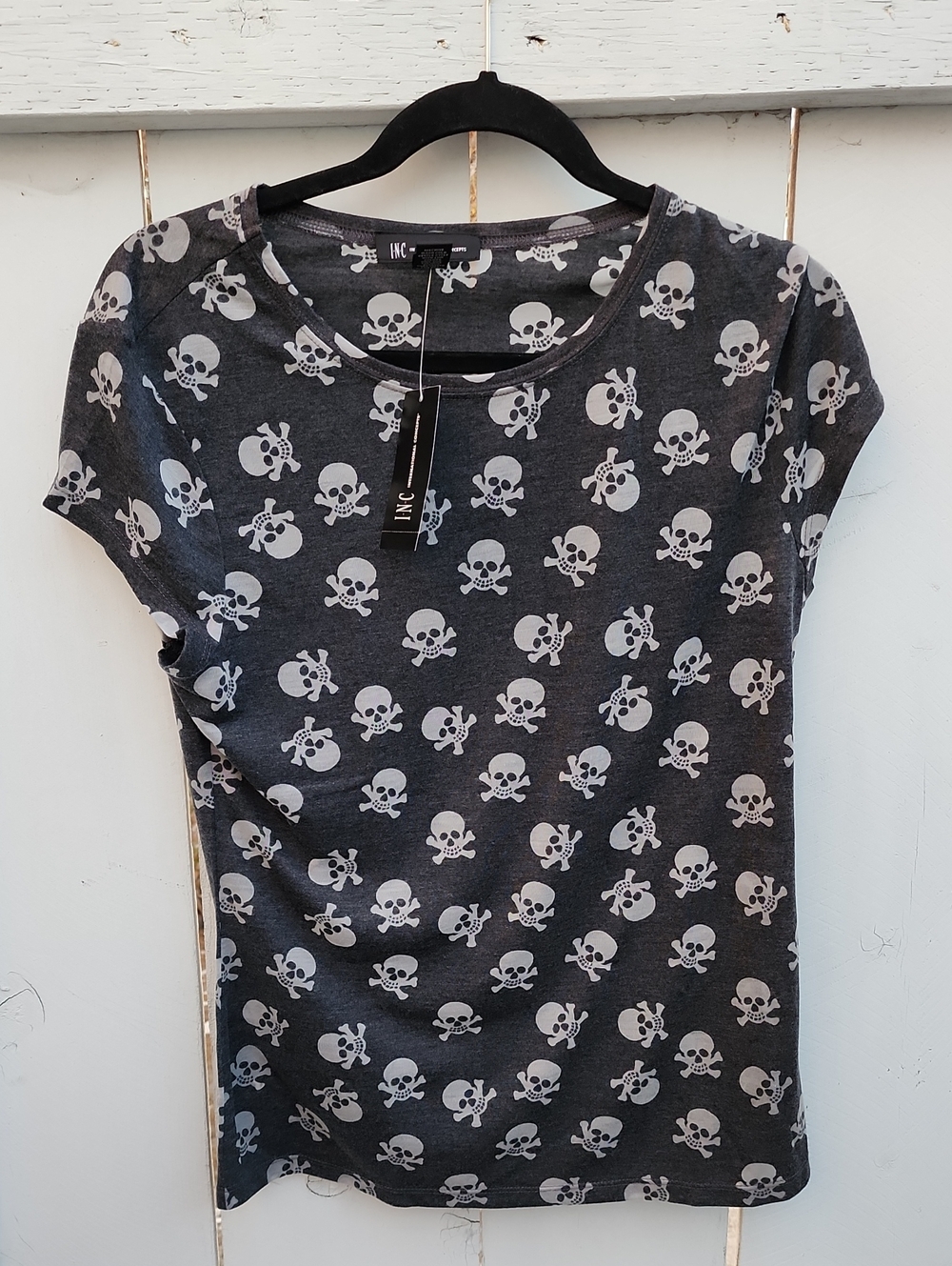 INC Skull & Crossbone Print Tee